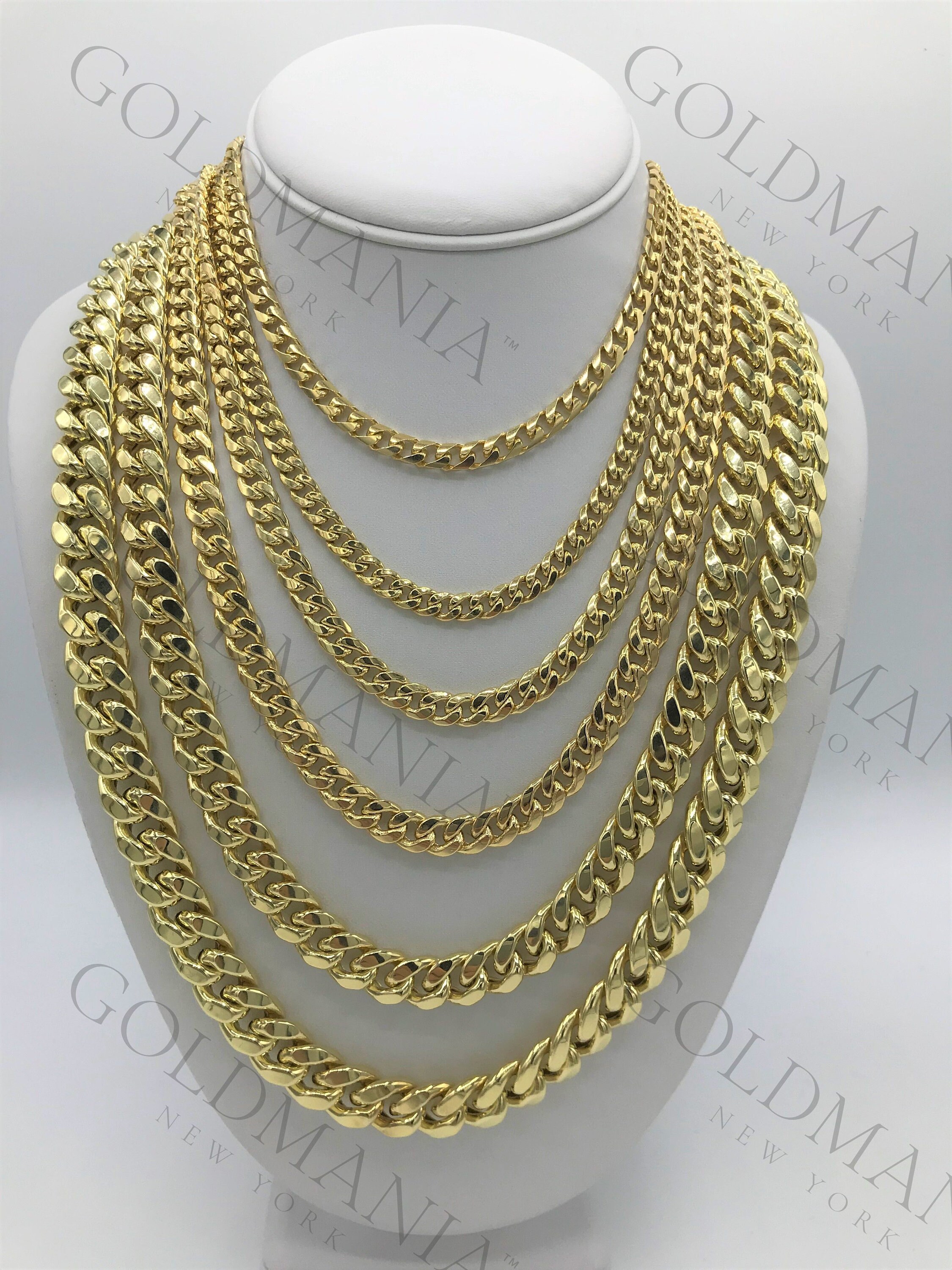 thumbnail image 2 of 14K Solid Gold Cuban Link Chain Necklace – 2.0mm – Unisex – Lengths 16 2 of 4