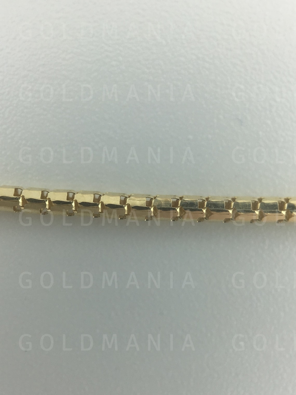 Solid 14K Gold Ice Box Chain Necklace 16 18 Etsy