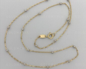 Rose and White Gold Chain Rose Gold 