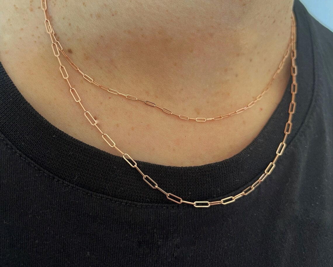 Chunky Paperclip Necklace 