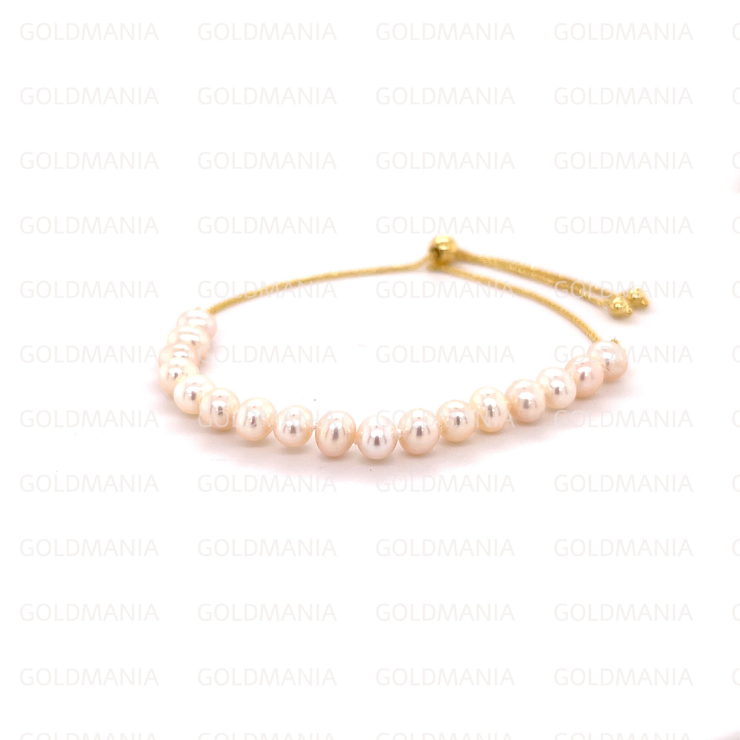 14K Yellow Gold Pearl Strand Friendship 