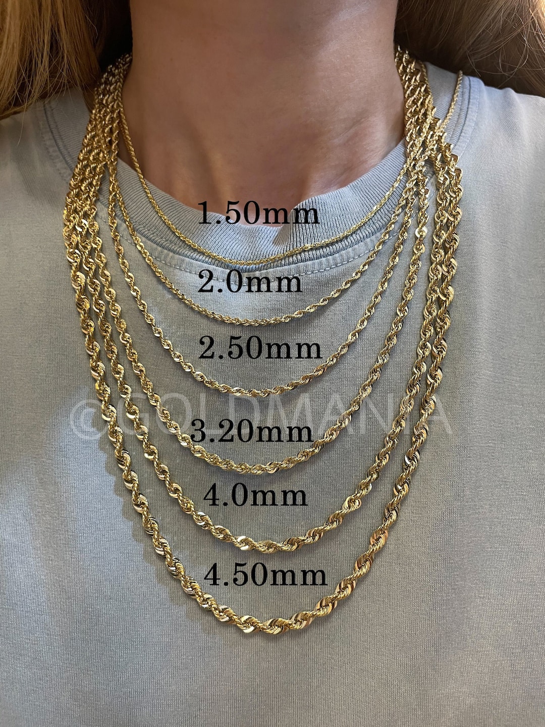 14K 3.5 mm Mariner Chain Link Necklace 16 Inches