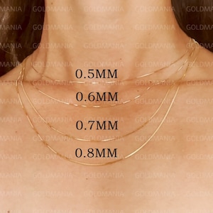 14k Solid Yellow Gold Shiny Box Chain Necklace 13 14k Solid Yellow Gold Shiny Box Chain Necklace 13