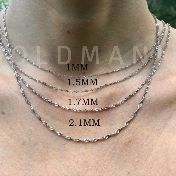 14k Yellow Gold Sparkle Singapore Chain 0.5mm 18-inch length 14k Yellow Gold Sparkle Singapore Chain 0.5mm 18-inch length