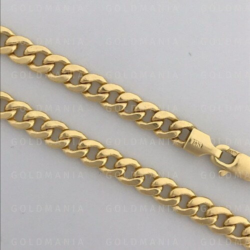 14K Solid Yellow Gold Herringbone Chain Necklace 3mm Thick - Etsy