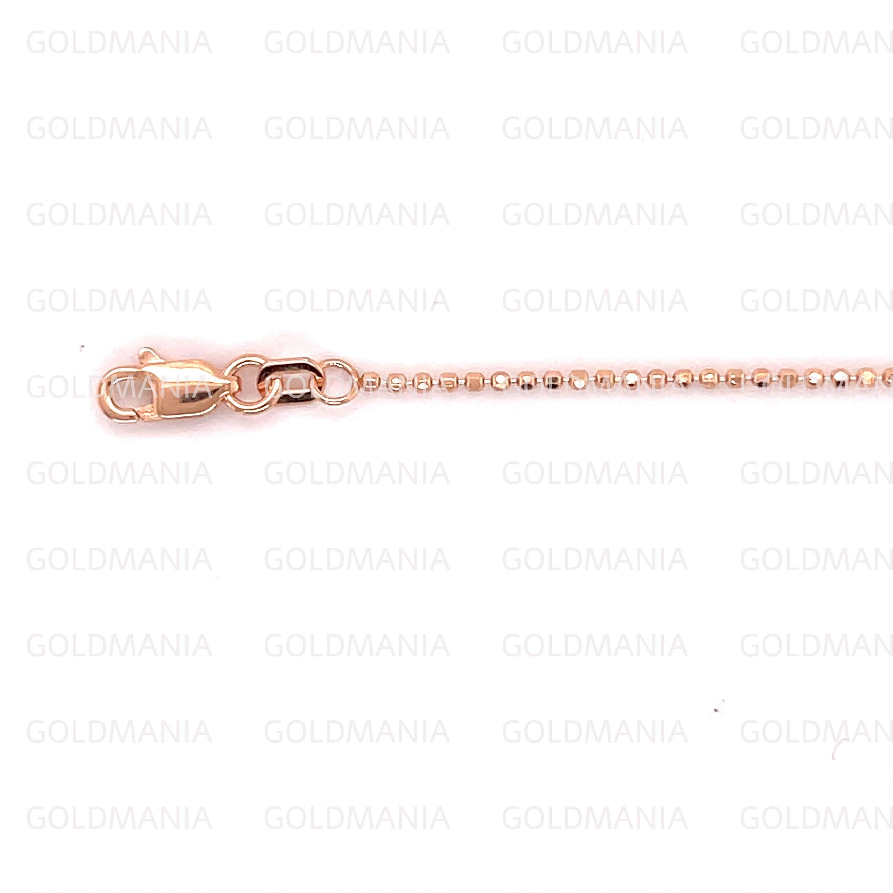 Ball Chain, 14K Rose Gold Ball Chain, Diamond Cut Ball Chain Ball Chain, 14K Rose Gold Ball Chain, Diamond Cut Ball Chain