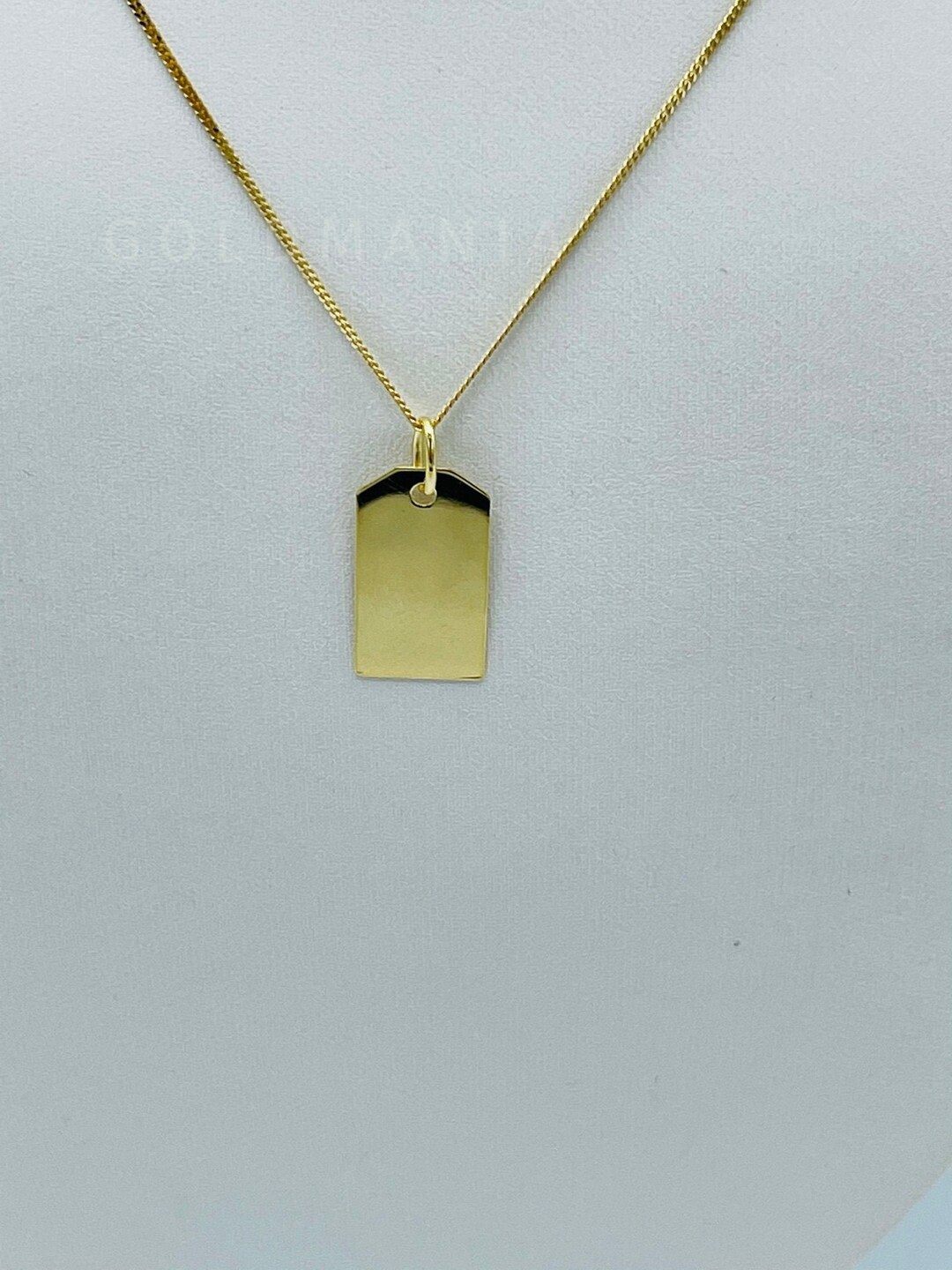 9ct Yellow Gold Dog Tag Pendant RAMS3380000041 | Ramsdens Jewellery 9ct Yellow Gold Dog Tag Pendant RAMS3380000041 | Ramsdens Jewellery