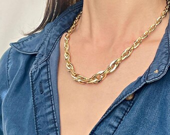 ィファニー イエロー ゴールド オーバル リンク ネックレス チェーン YO40 ィファニー イエロー ゴールド オーバル リンク ネックレス チェーン YO40