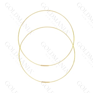 14K Solid Gold Extra Thin Hoop Earring Set , 25mm 40mm 60mm 75mm, 0.65 mm Thick, Real Gold Hoops, Women 14K Hoops, Dainty Hoops