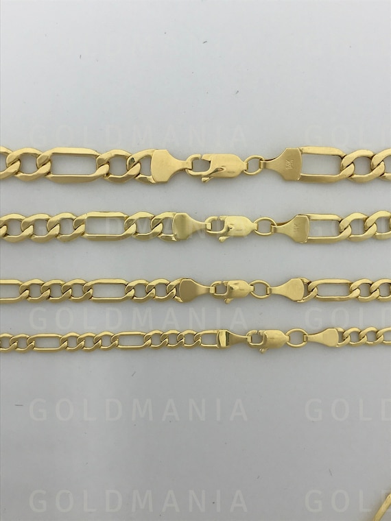 14k figaro gold chain+翡翠 14k figaro gold chain+翡翠 【公式通販】