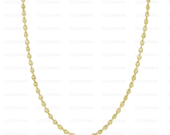 14K Gelbgold Mariner Halskette - 3,7 mm