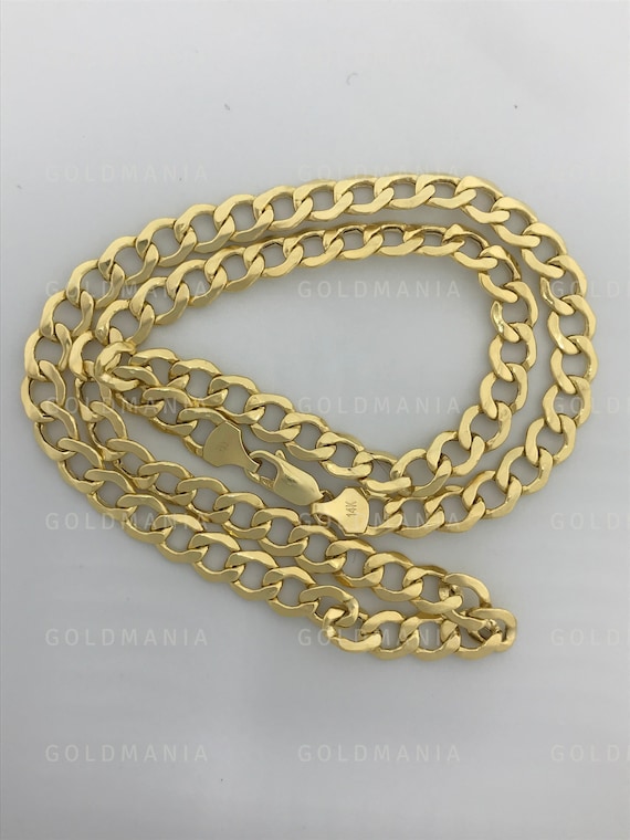 14K Yellow Gold 1mm-5mm Diamond Cut Rope Chain Necklace Bracelet 6- 9.5  Hollow