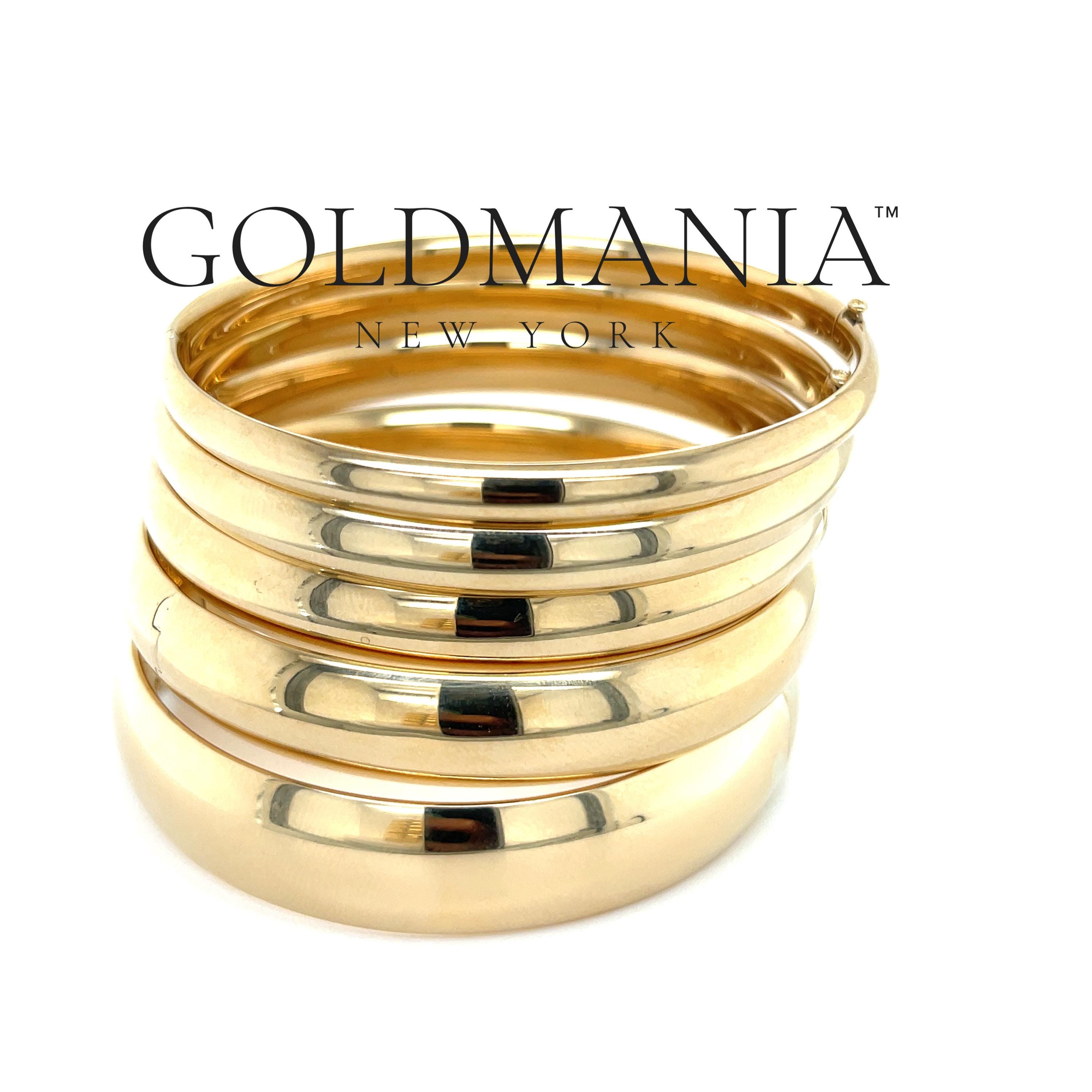Goldenes 1,5 Mm Poliertes Schlupf-Armband, Religiöses