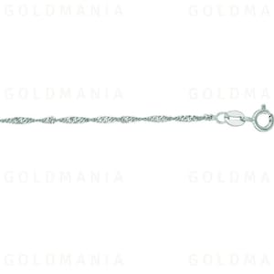 Puede incluir: Un collar de cadena de plata con un dise&ntilde;o de cuerda trenzada y un cierre de langosta.