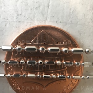 Naszyjnik z 14-karatowego białego złota z łańcuszkiem i sztabką: 1 mm 1,2 mm 1,5 mm zdjęcie 11