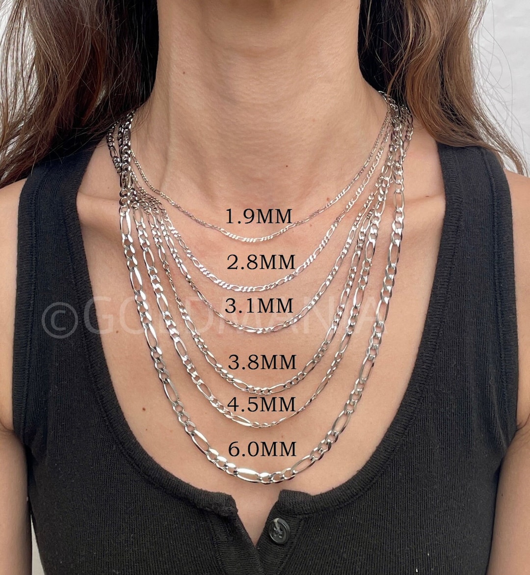 2MM Stainless steel chain necklace, Thin cable chain necklace for women  men, Silver chains for necklace alone or pendant addition, 16-30 inch  Available (16 inch)