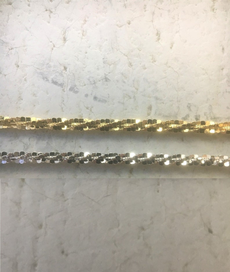 Genuine 14k White Gold Rope with Heart Anklet 10 inches