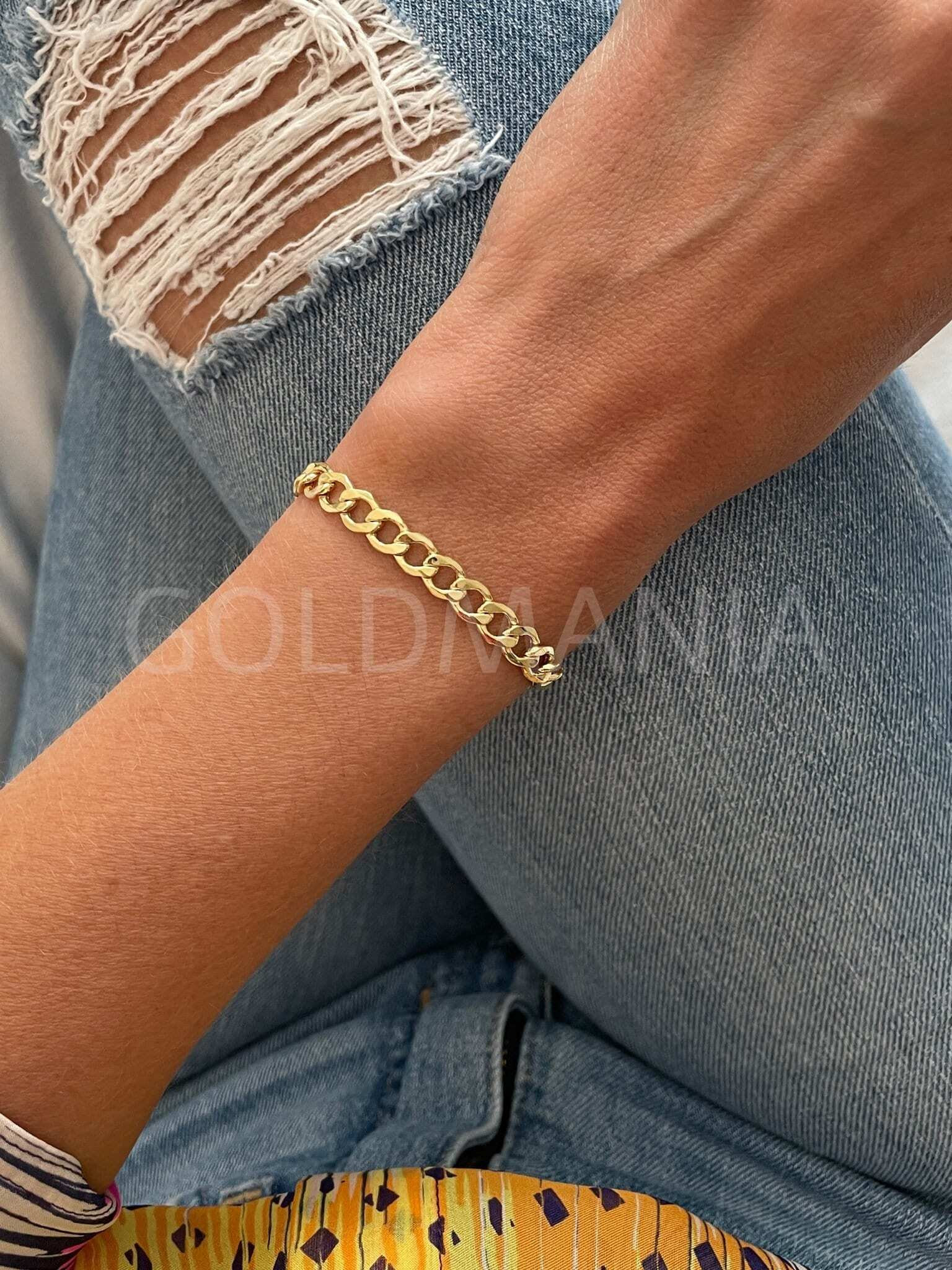 Buy 10k Yellow Gold Mariner Bracelet 8 Inch 5mm Online at SO ICY JEWELRY