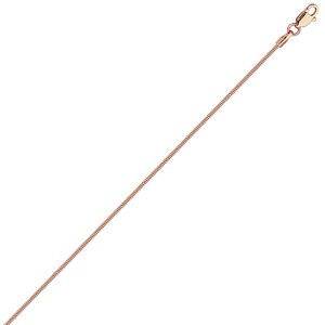 May include: A rose gold snake chain necklace. The chain is thin and delicate.