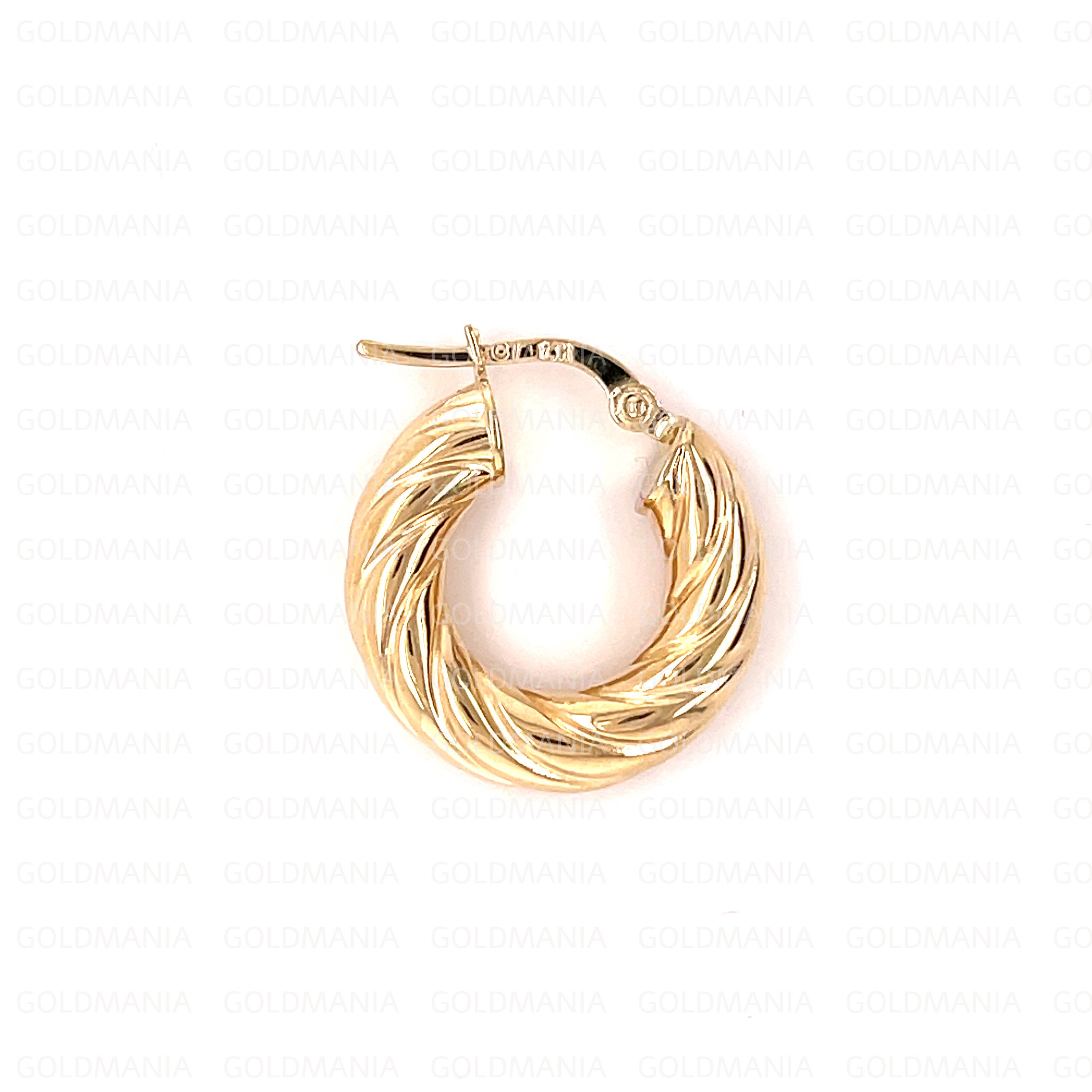 14K Gold Filled Beading Hoop Earring, Gold Filled Round Ear Wire