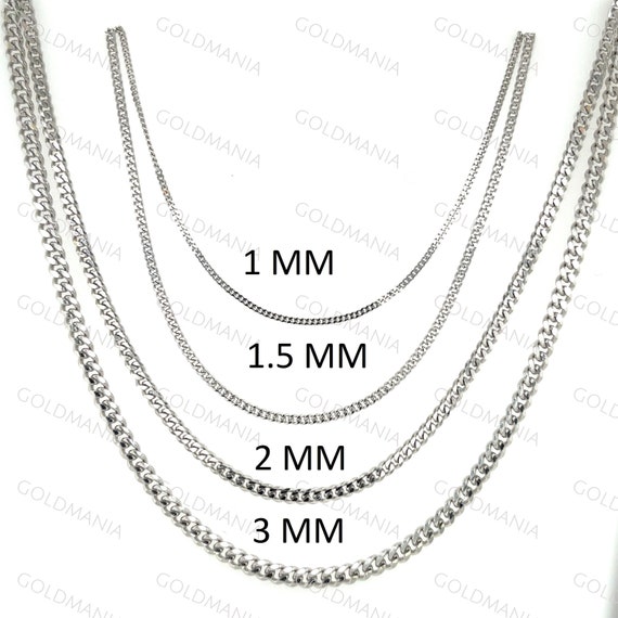 Collana Uomo Oro Bianco GL100410