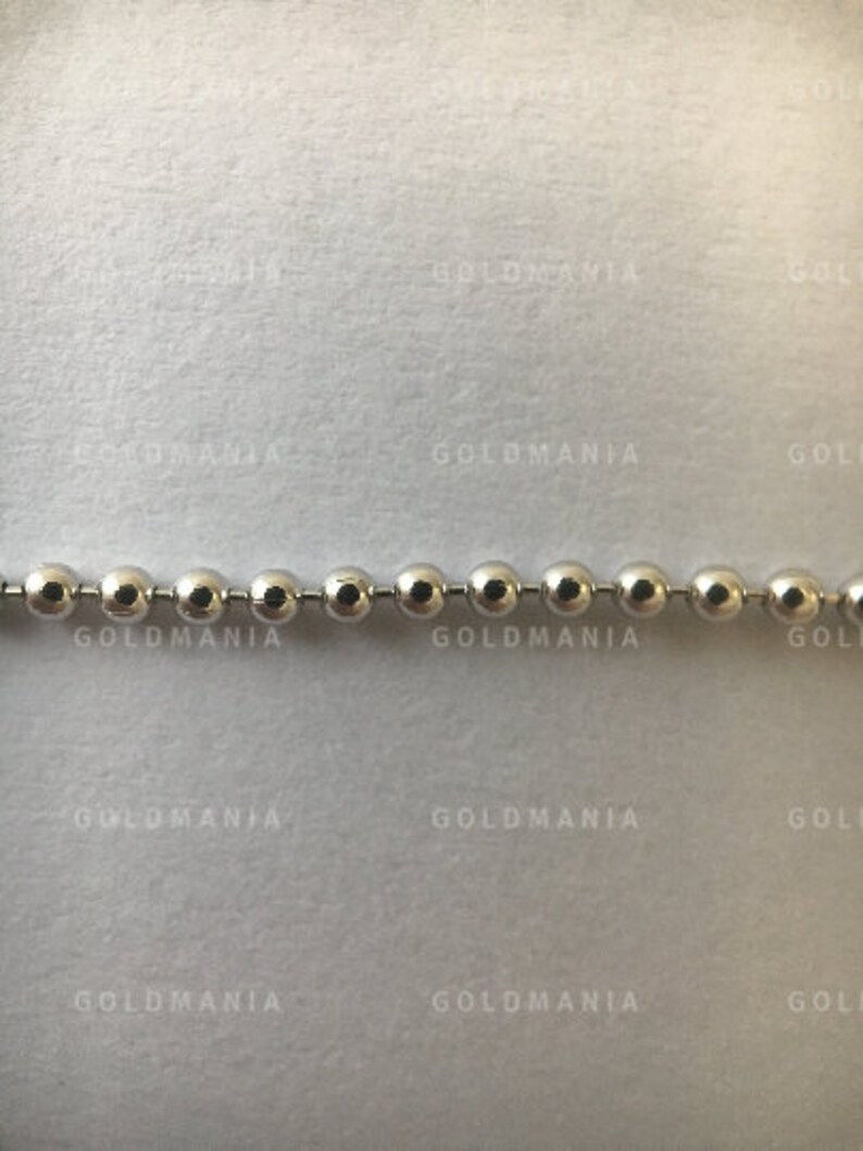 14K Solid Gold Ball Chain Necklace 16 18 1mm Etsy