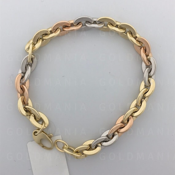 Tri color gold bracelet deals