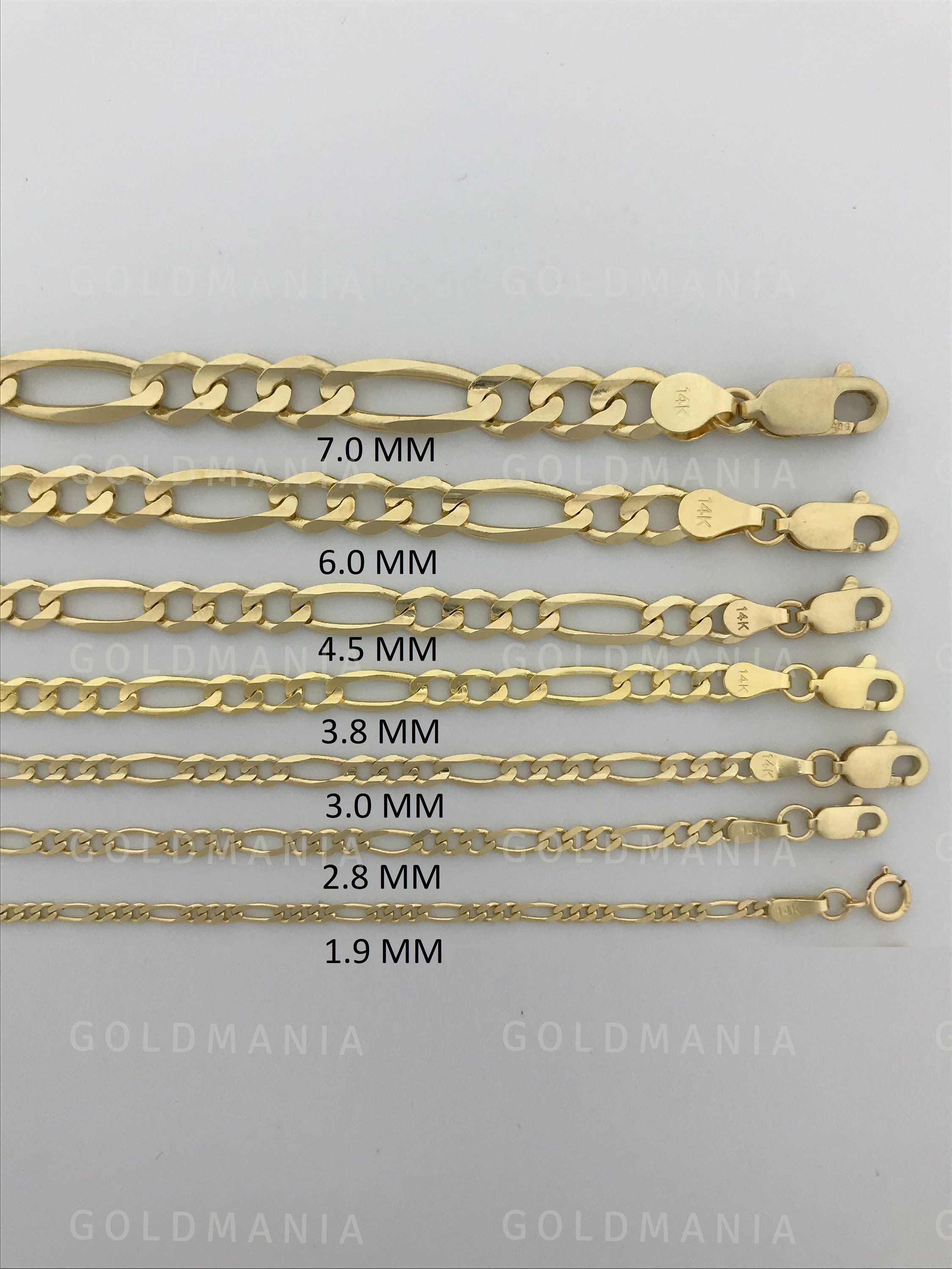 14 karat gold figaro bracelet deals