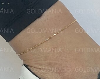 CATENA IN ORO BIANCO 18K, MAGLIA CORDA SINGAPORE E OVALI - Foto 4