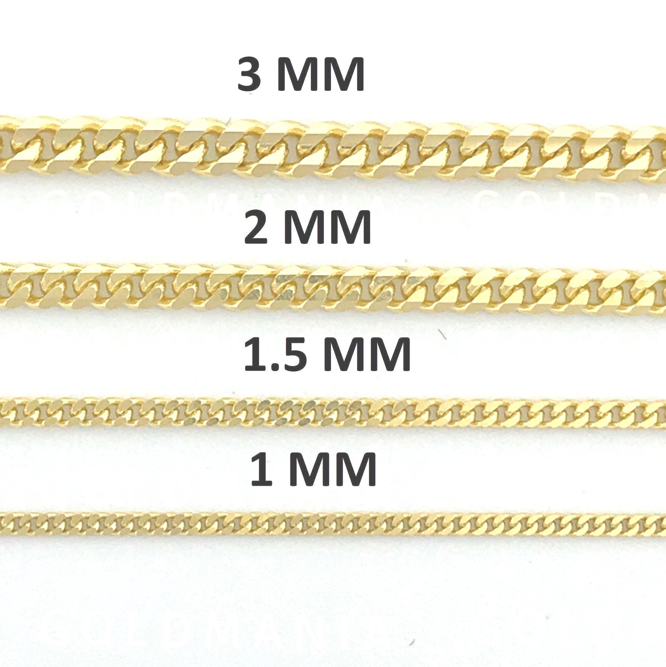 Collana Gourmette Oro Giallo 14K - Larghezza 3mm - Disponibile 45/50/55 Cm - Regalo In Scatola