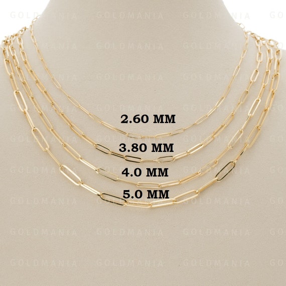 Everyday Paper Clip Chain Necklace Gold