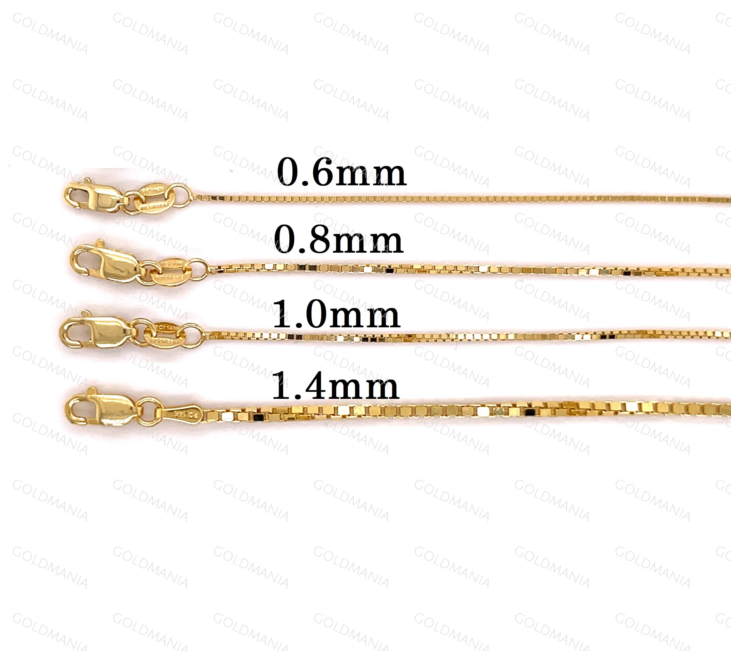 Buy 14k Yellow Gold Skinny Diamond Cut Rope Chain 16-24 Inch 1.30