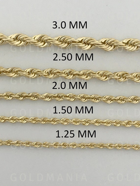 Rope Gold Chain (2.5mm) Gold / 16