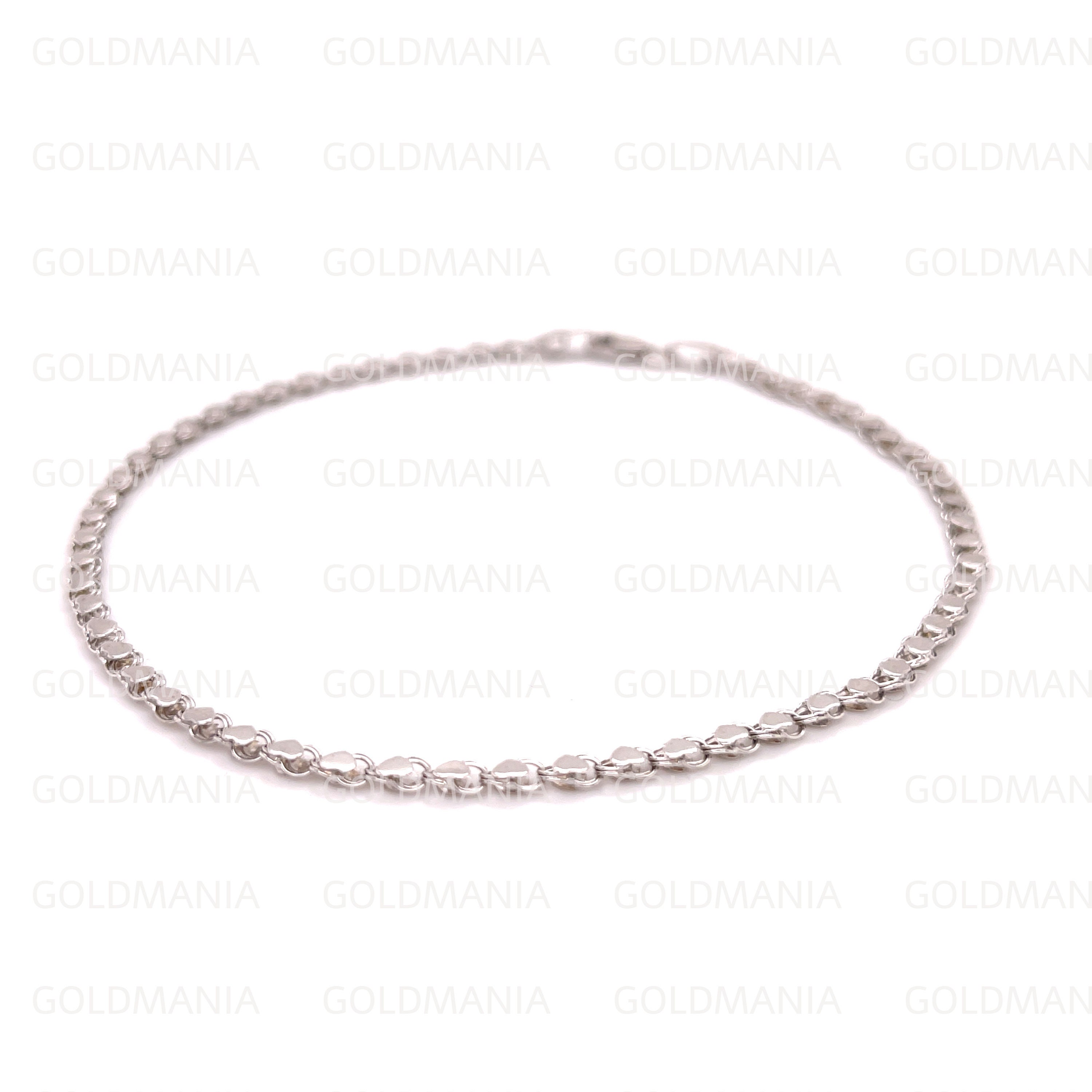 14K Solid Gold Heart Link Chain Bracelet, 5.5 7 Inch, 3mm Thick, Real Gold  Bracelet, Heart Bracelet, Women Girls -  Australia