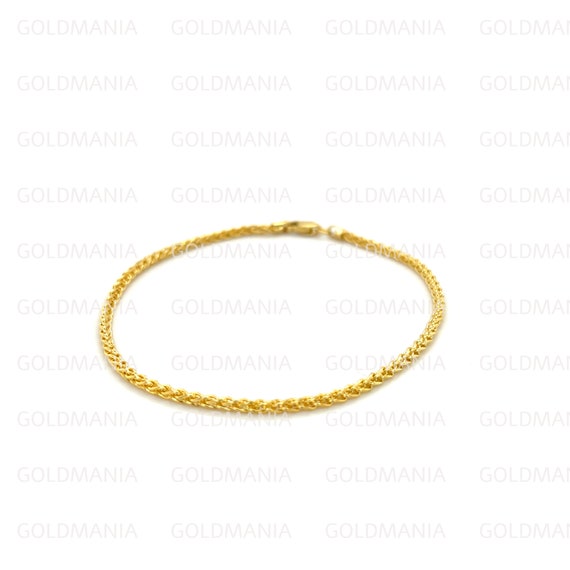 Buy Unique Rose Charm Bracelet 1 Gram Gold Plated Jewellery