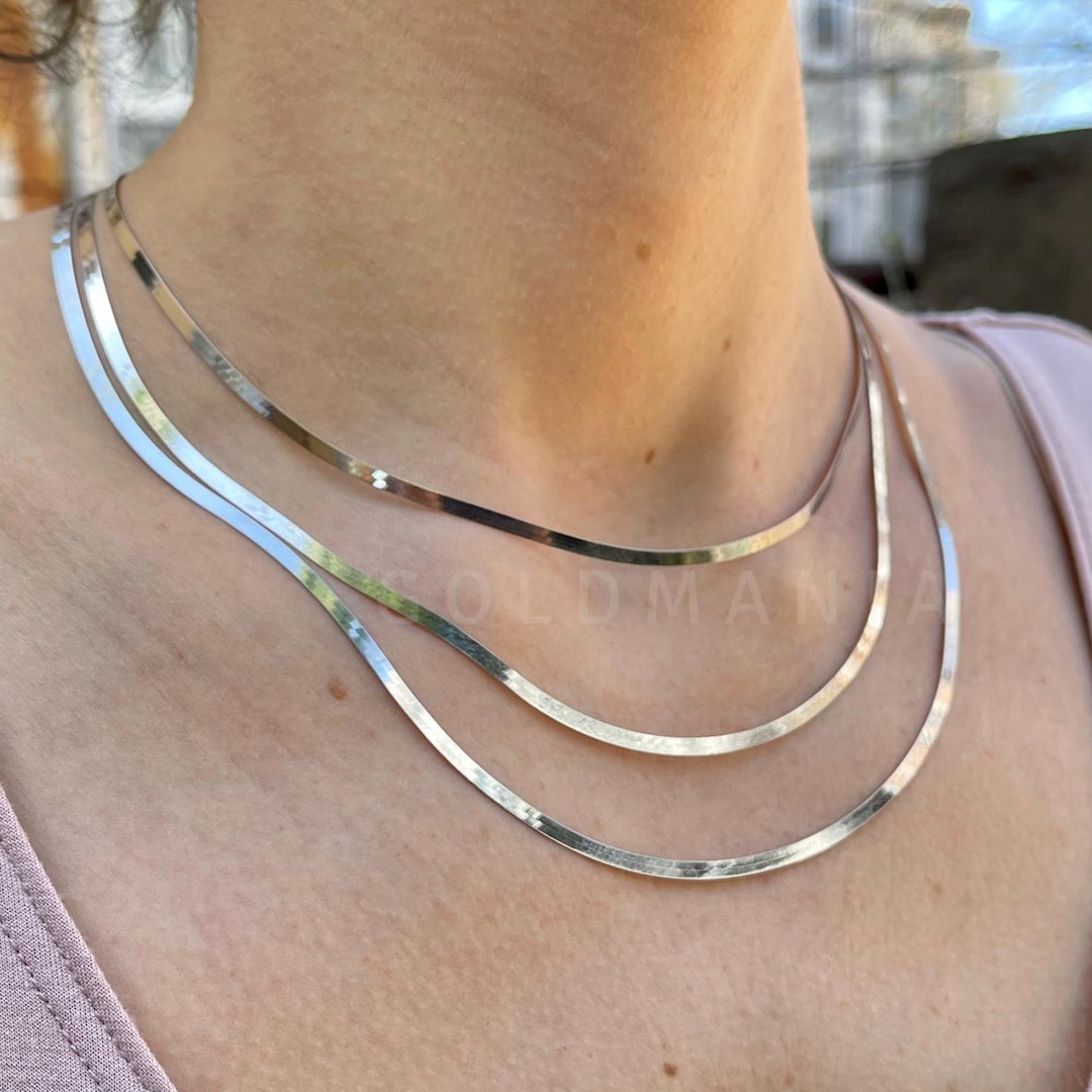 ZOCALO HERRINGBONE NECKLACE（M)　45cm ZOCALO HERRINGBONE NECKLACE（M） 45cm