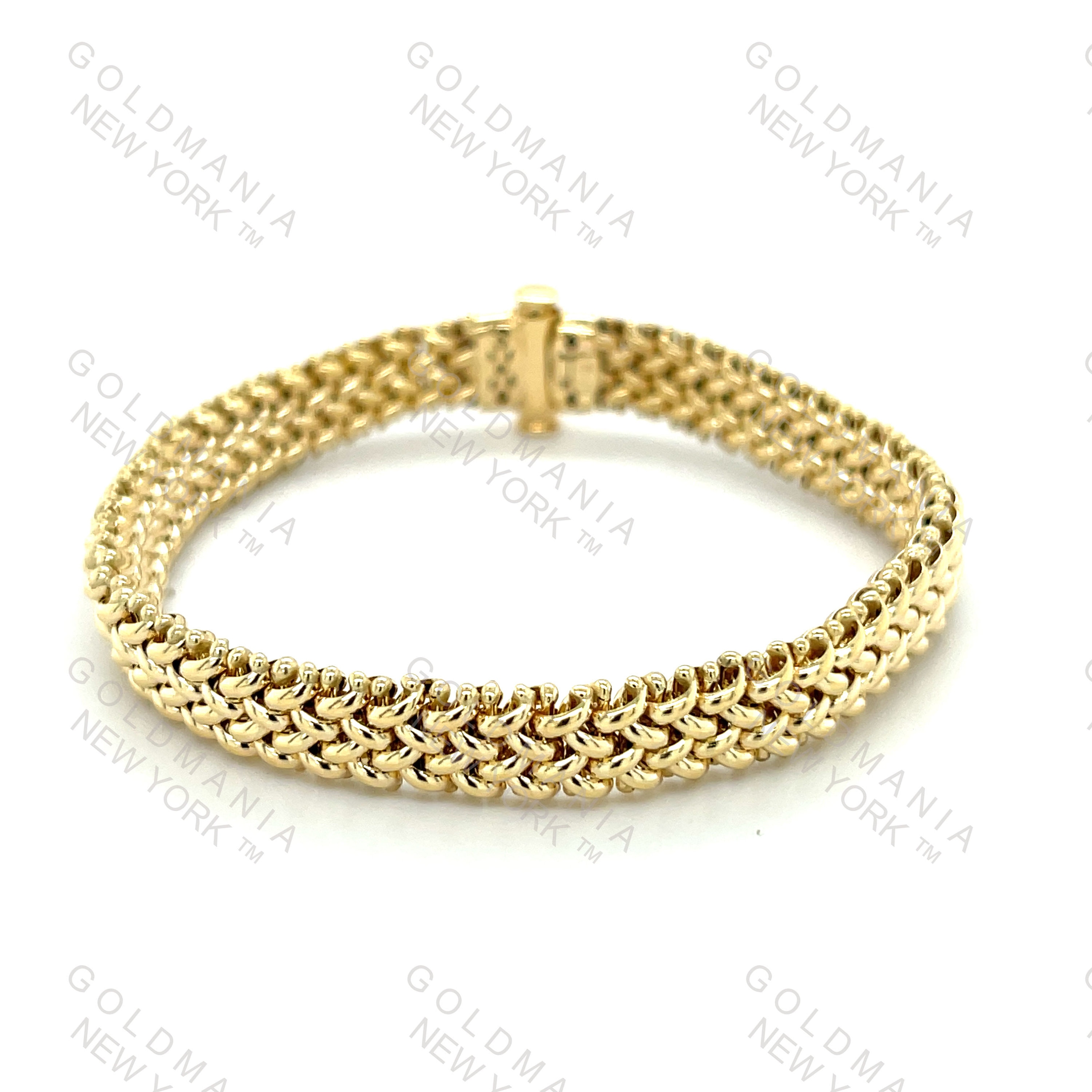 Bracciale vintage in oro 14K con perle, anni '70 – Antichità Galliera