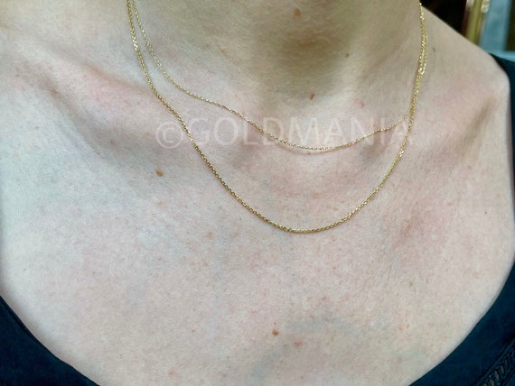 18K Solid Yellow Gold Diamond Cut Oval 