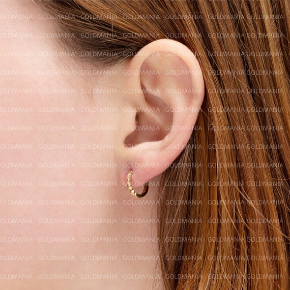 Tiny hoop earring set discount