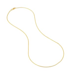Collar con cadena de eslabones de oro amarillo macizo de 18 quilates: Joyería fina y delicada imagen 10