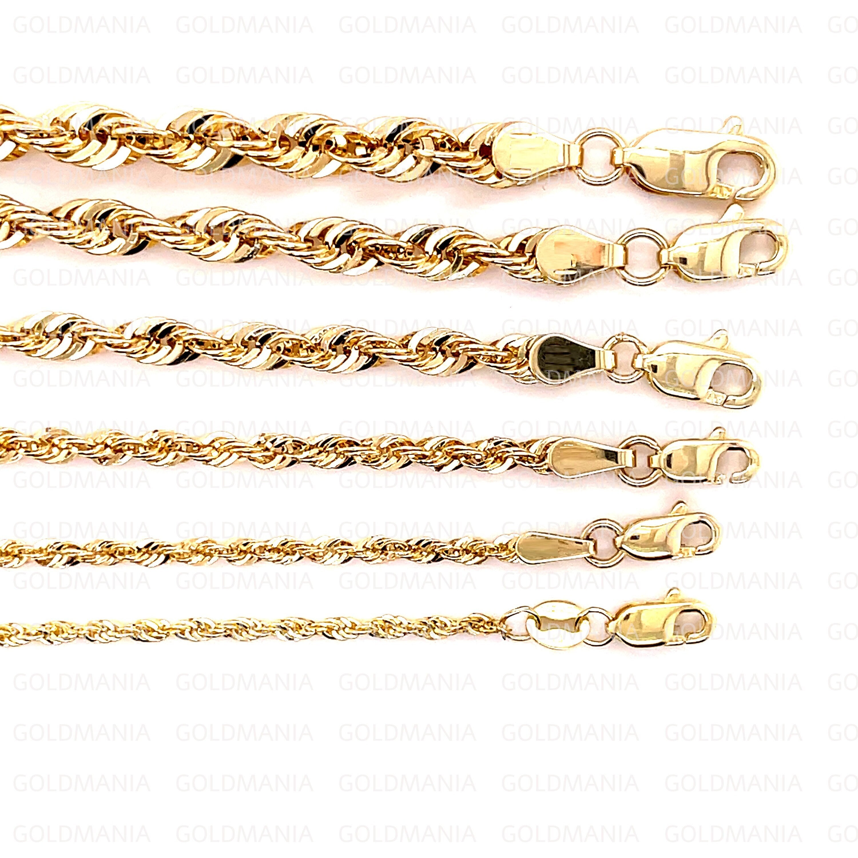 Gioiello Certificato Oro Collana Catena Scatola In Oro Giallo Massiccio 10K - Lunghezze Da 16 A 30 Pollici, Fatto In Italia Catena Nickle-free