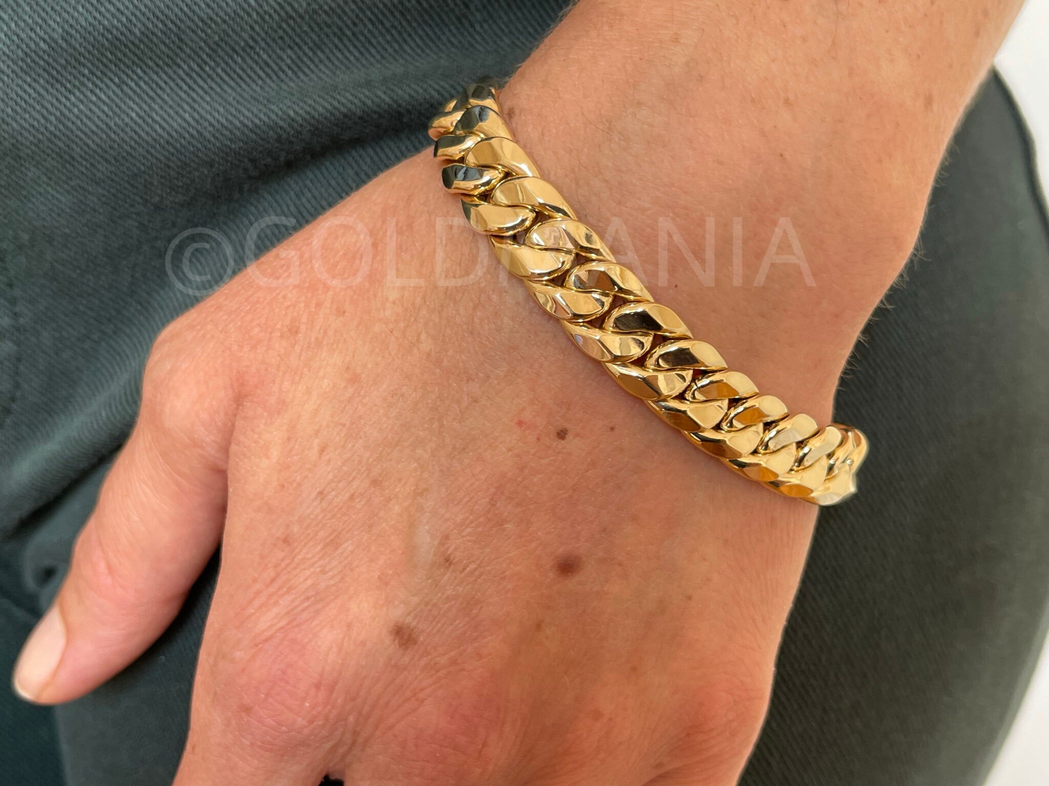 Miami Cuban Link Chain Bracelet 7.50 