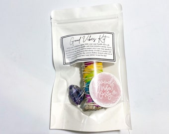 Good Vibes Manifesting Kit De Energía Positiva Limpia Nuevo Comienzo