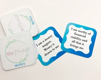 Manifest Money Tarjetas de afirmación diaria