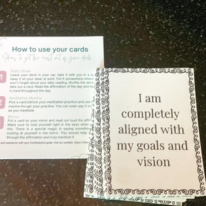 Jeu de cartes imprimable Entrepreneur Affirmation Manifest Success