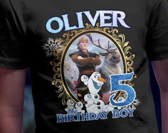 Birthday girl Custom Frozen Inspired Birthday Shirt for your family dad brother mom sister any family member. birthday boy