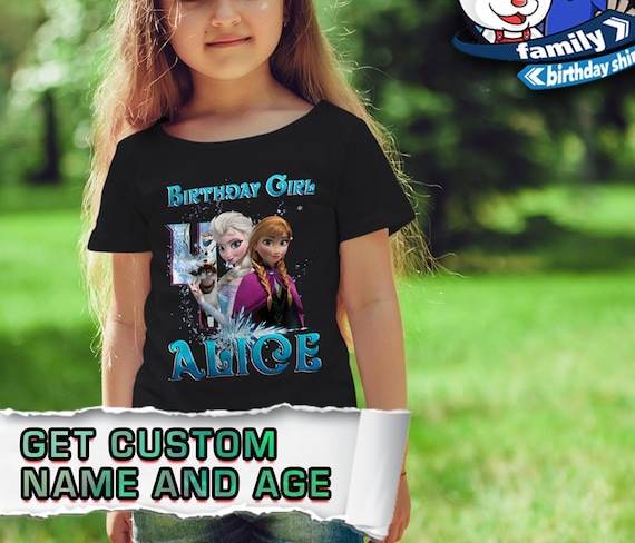 Birthday girl Custom Frozen Inspired  Birthday Shirt for your family dad brother mom sister any family member. birthday boy