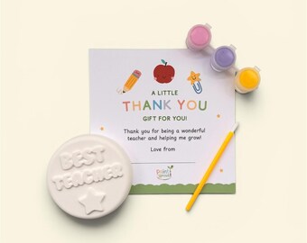Best Teacher Paint Your Own Plaster Gift | End of Year Teacher Thank You Gift