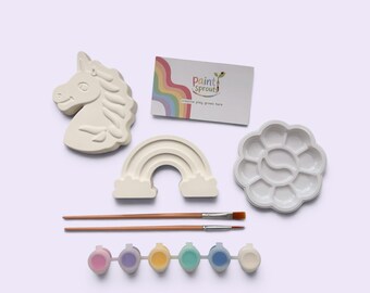 Paint Your Own Unicorn Rainbow Plaster Craft Kit | Kids Painting Activity, Screen-Free Gift
