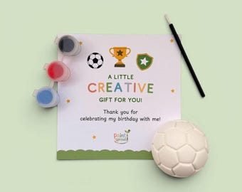 Paint Your Own Football Party Bag Filler | Birthday Party Favours